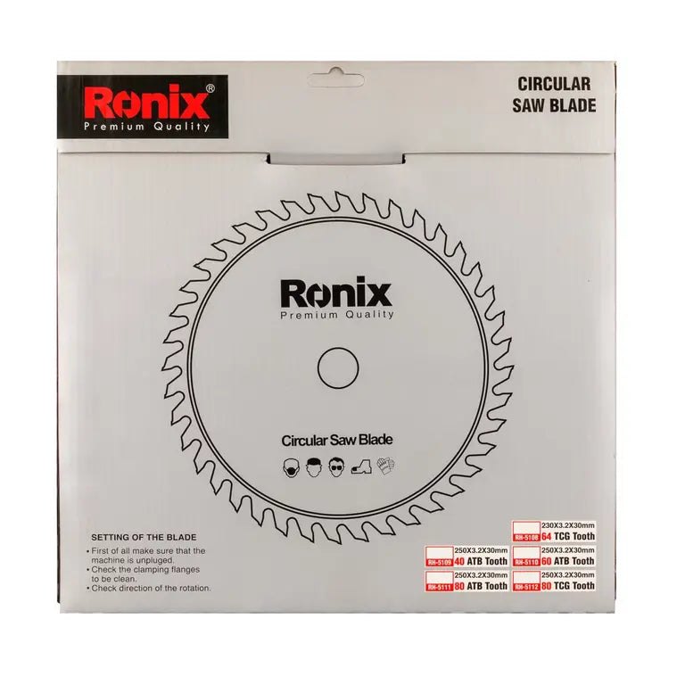 [RX-RH-5112] Ronix Kreissägeblatt 250x80T-MDF