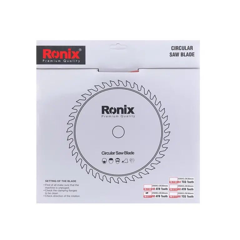 [RX-RH-5111] Ronix Kreissägeblatt 250x80T