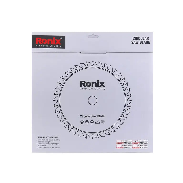 [RX-RH-5114] Ronix Kreissägeblatt 300x72T