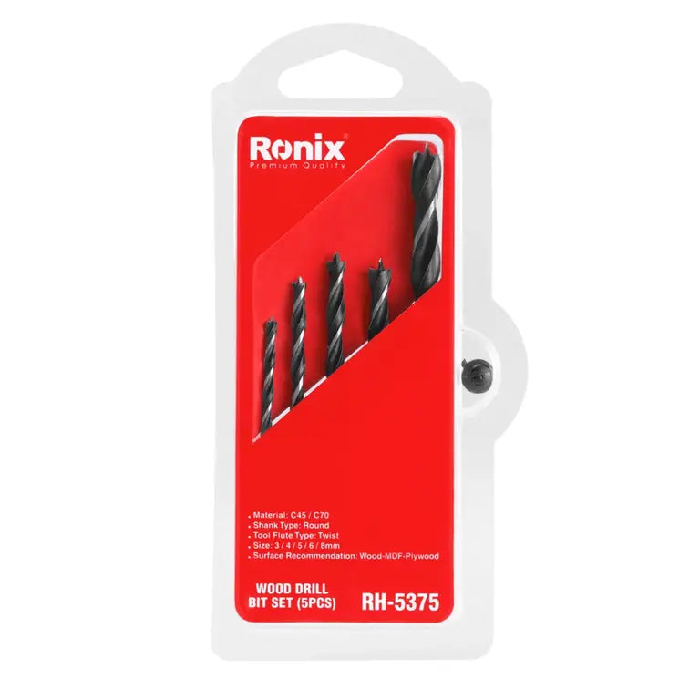 [RX-RH-5375] Ronix Holzbohrer-Set (5-teilig)