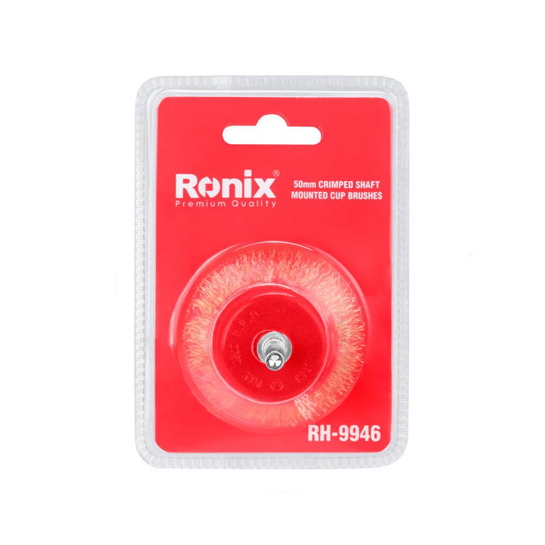 [RX-RH-9946] Ronix Gewellte Topfbürste mit Welle 50 mm