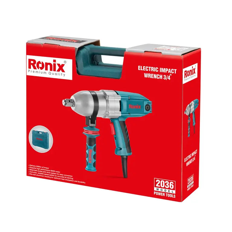 [RX-2036] Ronix Elektrischer Schlagschrauber 600 W - 3/4" Antrieb