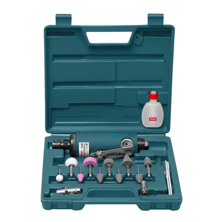 [RX-RA-1802] Ronix RA-1802 – Druckluft-Stabschleifer-Set 16-teilig