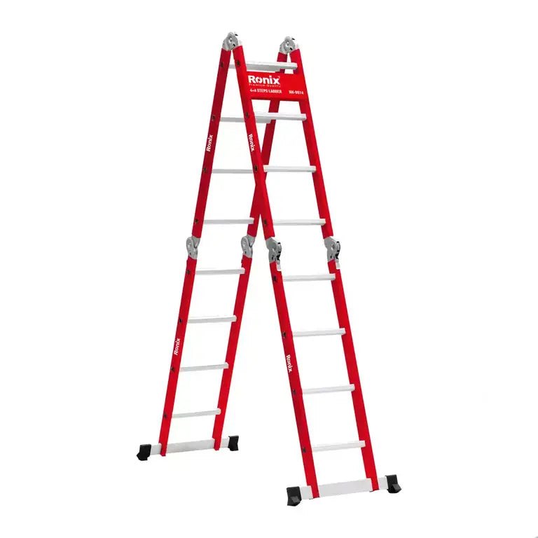 [RX-RH-9974] Ronix RH-9974 – 4 x 4 Stufen-Anlegeleiter