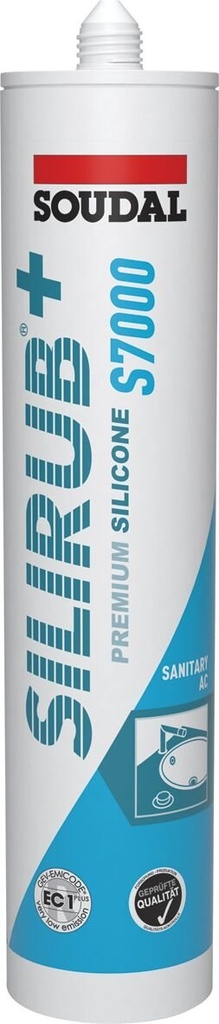 Soudal Silirub+ S7000 Sanitärsilikon Grau 300 ml