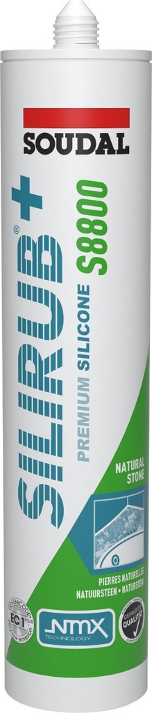 Soudal Silirub+ S8800 Sanitär-Premiumsilikon Schwarz 300 ml