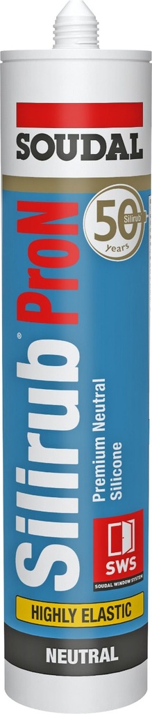 Soudal Silirub PRO N Bausilikon Betongrau hell 600 ml