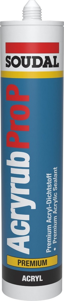 Soudal Acryrub PRO P Acryldichtstoff Weiß 600 ml